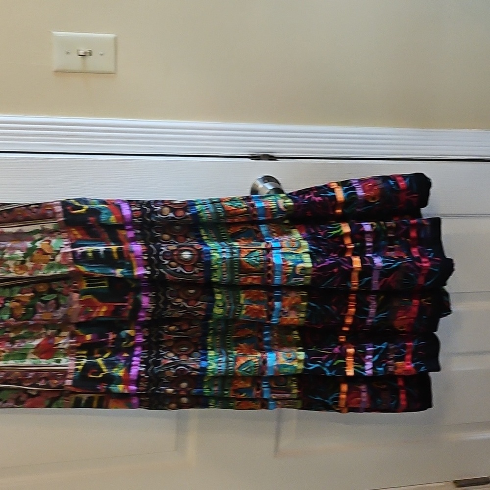 Soft Surroundings XL Cotton Boho Beauty! Flair Maxi Skirt. - Picture 3 of 3